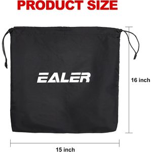 Sac pour casque de hockey Ealer, en nylon imperméable, avec cordon de serrage, taille unique, noir - Product Image 3