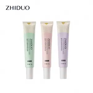 ZHIDUO base de maquillaje natural a base de plantas tricolor Arco Iris Control de aceite base blanqueadora imprimación crema BB