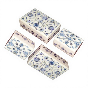 Colección superior personalizada, el mejor producto hecho a mano, caja con incrustaciones de mármol con material de nácar, uso para almacenamiento de joyas, artículo de regalo - Product Image 1