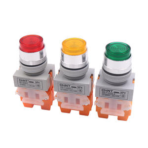 Interruptor de Botón Pulsador de Reinicio Rápido Chint NP4-11DN de 24 V con Luz Indicadora de 220 V - Product Image 1