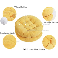 Coussins ronds pour la méditation, grand coussin de sol pour enfants et adultes, coussin pour s'asseoir au sol, yoga, salon, bureau