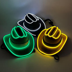 Mini Sombrero de Vaquero LED de Neón para Mascotas, Perros y Gatos, con Cable de Luz, para Año Nuevo, Cumpleaños, Fiestas, Discotecas, con 6 Colores Intermitentes - Product Image 6