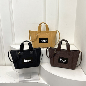Bolsa de Mano Grande Personalizada con Logotipo SY para Mujer, Bolso de Hombro de Lujo de PU para Mujer, Bolsos de Oficina para Mujer - Product Image 1