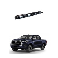 Couverture de toit avant noire mate avec LED blanches pour Toyota Hilux Revo Rocco 2021, accessoires pour Hilux 2015-2021