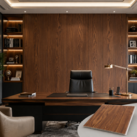 Panneau mural en PVC personnalisé résistant aux chocs, panneaux muraux 3D, revêtement décoratif pour les espaces commerciaux, bureaux, usines, entrepôts