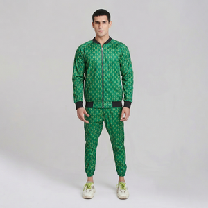 OEM Drawstring Custom Printed Spandex/Polyester Autumn Tracksuit High Quality Quick Dry Unisex 2 in 1 Animal 3D <b>Embroidery</b> <b>Set</b> - Product Image 1