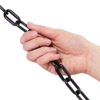 Chaîne en plastique multicolore de 6mm pour Barricade de circulation Chaîne en plastique pour Barricade de sécurité directe d'usine