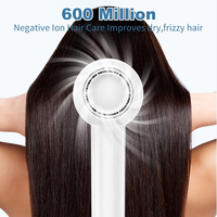 Sèche-cheveux haute vitesse 110000 tr/min, 600 millions d'ions négatifs, sèche-cheveux professionnel 1400W, moteur sans balais, sèche-cheveux de salon