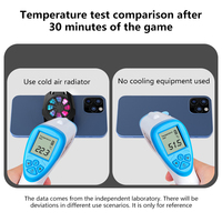 Refroidisseur Portable pour Smartphone, ventilateur de refroidissement Mobile, support de refroidisseur de jeu, contrôleur de coussin de refroidissement muet