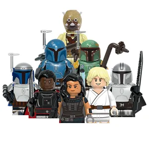 X0343 NEU Space Boba Fett Jango Fett Luke Skywalker Kommandanten Cara Dune Baustein Spielzeug für Kinder