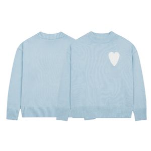 Herren-Pullover von Ami, Direktvertrieb, Baumwoll-Jumper mit Herzmuster - Anti-Pilling Langarm-Oberteil für Lässigen Paris-Stil - Product Image 5