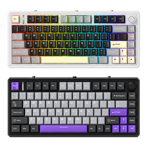 Tastiera Meccanica <span class=keywords><strong>Gaming</strong></span> JINMS F75 Layout 75% con Manopola, Hot Swap, Gasket Mount, Retroilluminazione RGB, Tri-Mode Wireless, USB Type-C, OEM ODM, NKRO - Product Image 1
