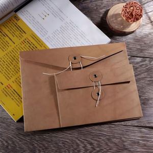 Pochette de rangement horizontale personnalisée avec cordon à œillets, pochette extensible pour dossiers et papiers - Product Image 1