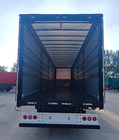 Chine fournit des semi-remorques à rideaux latéraux en acier étanches à 3 axes de 45 et 53 pieds pour le transport de conteneurs de 20/40 pieds