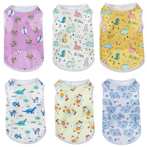 Colección de Primavera, Chaleco Cómodo con Estampado de Dibujos Animados para Perros Pequeños y Medianos, <span class=keywords><strong>Ropa</strong></span> para Mascotas Hecha de Poliéster - Venta al por Mayor - Product Image 4