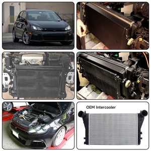 Kit con nucleo Intercooler in alluminio da competizione per prestazioni automobilistiche da 65mm per VW MK5 MK6 <span class=keywords><strong>1.6</strong></span> 2.0 <span class=keywords><strong>TDI</strong></span> Golf Jetta Passat <span class=keywords><strong>Caddy</strong></span> - Product Image 6