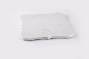 Piatti di marmo classici innovativi piatti bianchi vassoio cibo tagliere formaggio irregolare tagliere Cosen ecologico - Product Image 4