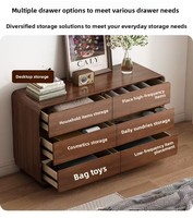 Armoire murale de rangement en bois massif de style rétro vintage avec tiroir, design vertical pour la fin du lit, commode pour salon et chambre à coucher