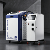 Équipement laser à fibre 3-en-1 portable en acier inoxydable 3000W pour soudage, nettoyage et découpe, et nettoyage de joints