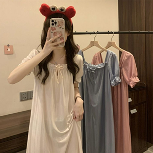 Chemise de nuit à manches courtes pour filles, vêtements d'été bon marché, costumes de nuit pour femmes, fournisseurs de pyjamas - Product Image 6