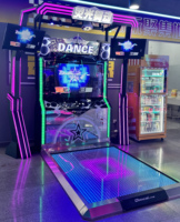 Machine de danse interactive à monnayeur avec LED pour centres commerciaux, parcs d'attractions et divertissement familial