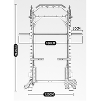 Système de poulies croisées pour équipement de fitness, rack de squat robuste pour musculation Power Smith J009S