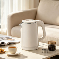 Bouilloire Électrique Sans Fil 0,8 L Économe en Énergie, Chauffe-Eau en Acier Inoxydable, Appareil de Cuisine Anti-Calcaire