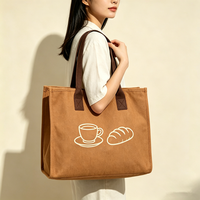 Sacs fourre-tout personnalisés en toile, sacs de shopping avec pochette à clés dissimulée, mini-sacs cosmétiques détachables, sacs fourre-tout pour femmes