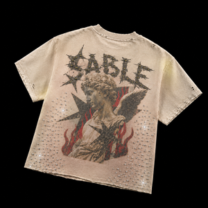 เสื้อยืดลายการ์ตูนดีไซน์หัวโตสุดฮิตสำหรับฤดูร้อน สไตล์สตรีทแฟชั่น ผลิตจากผ้าฝ้าย เหมาะสำหรับทั้งผู้ชายและผู้หญิง - Product Image 2