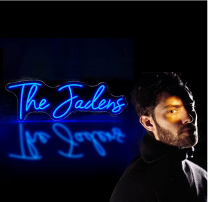 Neon Sign Jadens Personalisasi Biru dengan Lampu LED dan Kabel USB 5V untuk Dekorasi Dinding Acara Pernikahan, Ulang Tahun, Prom - Product Image 3