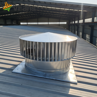VFans Turbine d'évacuation de fumée en aluminium léger à installation sur toit, entraînée par le vent naturel, ventilateur Whirlybird 24/7 pour atelier et lieu de travail