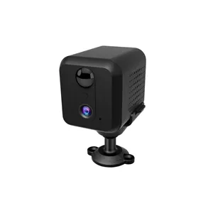 Kamera CCTV portabel MINI, kamera keamanan WiFi kekuatan rendah warna HD Versi malam luar ruangan