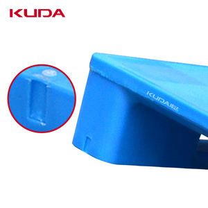 Palette en plastique KUDA 1210G-PBCZ avec étagère en acier intégrée, palette de stockage empilable, palette de manutention, palette de retournement de marchandises 1200x1000x160mm - Product Image 4