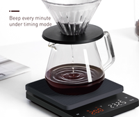 Timbangan kopi Digital, timbangan kopi Digital USB tetes tangan Acaia timbangan dapur dengan Timer, timbangan Espresso berat makanan elektronik 0.1g