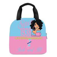 Gamma Phi Delta Sorority Lunch Box Sac à déjeuner portable pour sororités, sac isotherme réutilisable pour le bureau, le travail et les voyages