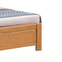 Cadre de lit simple ou double de style nordique en bois massif, mobilier de chambre à coucher pour adultes, ensemble de lit en bois simple