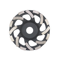 Meule diamantée robuste de 100 mm à liant métallique pour le traitement des surfaces en béton, des coins et des terrazzo