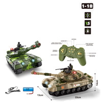 Vente Flash : Char de Combat RC 2.4G/27MHz, Jouet à l'échelle 1:12/1:18, Télécommande 4 Voies, Lumières, Sons, Combat Infrarouge, Véhicule Militaire en Plastique