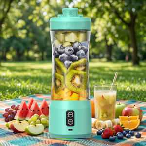 Licuadora Portátil de 600 ml, Batería Recargable USB-C, 18000 RPM, Alta Velocidad, Libre de BPA, para Uso en Exteriores e Interiores - Product Image 1