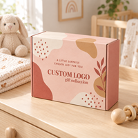 Boîte d'expédition pliable personnalisée en gros, imprimée, recyclable, résistante aux chocs, sécurisée et protectrice pour coffrets cadeaux pour bébés