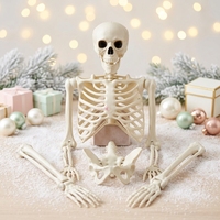 Nouveau squelette humain articulé 2026 pour Halloween, peut tenir debout