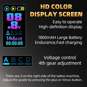 <span class=keywords><strong>2</strong></span>.4-4.2mm調整可能ストロークタトゥーペンマシンドットモード1800mAh調整可能針深さメイクワイヤレスバッテリーペンマシンガン - Product Image 5