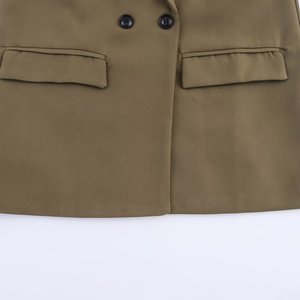 Áo <span class=keywords><strong>blazer</strong></span> thêu tay kiểu Pháp hai hàng khuy dành cho nữ ngoại thương - Product Image 2