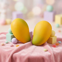 Jouet anti-stress en forme de grande mangue, très populaire, fruit réaliste pour les 5-7 ans, en TPR, logo personnalisable