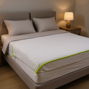 Protège-matelas imperméable en bambou, taille double, matelassé, lavable en machine, protection de lit toutes saisons - Product Image 2