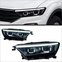 Pour modèle T-Roc 18-20, ensemble de phares modifiés avec feux de jour LED, lentille laser, clignotants séquentiels, 12V 30W