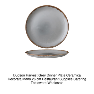 Plato de Cena Gris Dudden Harvest, Decorado a Mano, Cerámica, 26 cm, Suministros para Restaurantes, Vajilla para Catering, Venta al por Mayor - Product Image 2