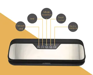 QH-S12 de acero inoxidable/cocina pequeño electrodoméstico/botón táctil | Sellador al vacío de alimentos de la máquina/Kit con bolsas de vacío ¡cortador de pluma | Pluma de la - Product Image 2