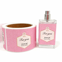 Étiquettes adhésives personnalisées pour parfums, impression de logos de formes irrégulières, autocollants en papier texturé, emballages de flacons de cosmétiques et de parfums