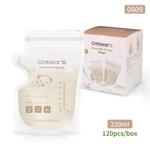 Bolsa de almacenamiento de leche materna ecológica de gran venta, Kit de bomba de silicona de grado alimenticio, silicona sellable para alimentación de bebés - Product Image 2